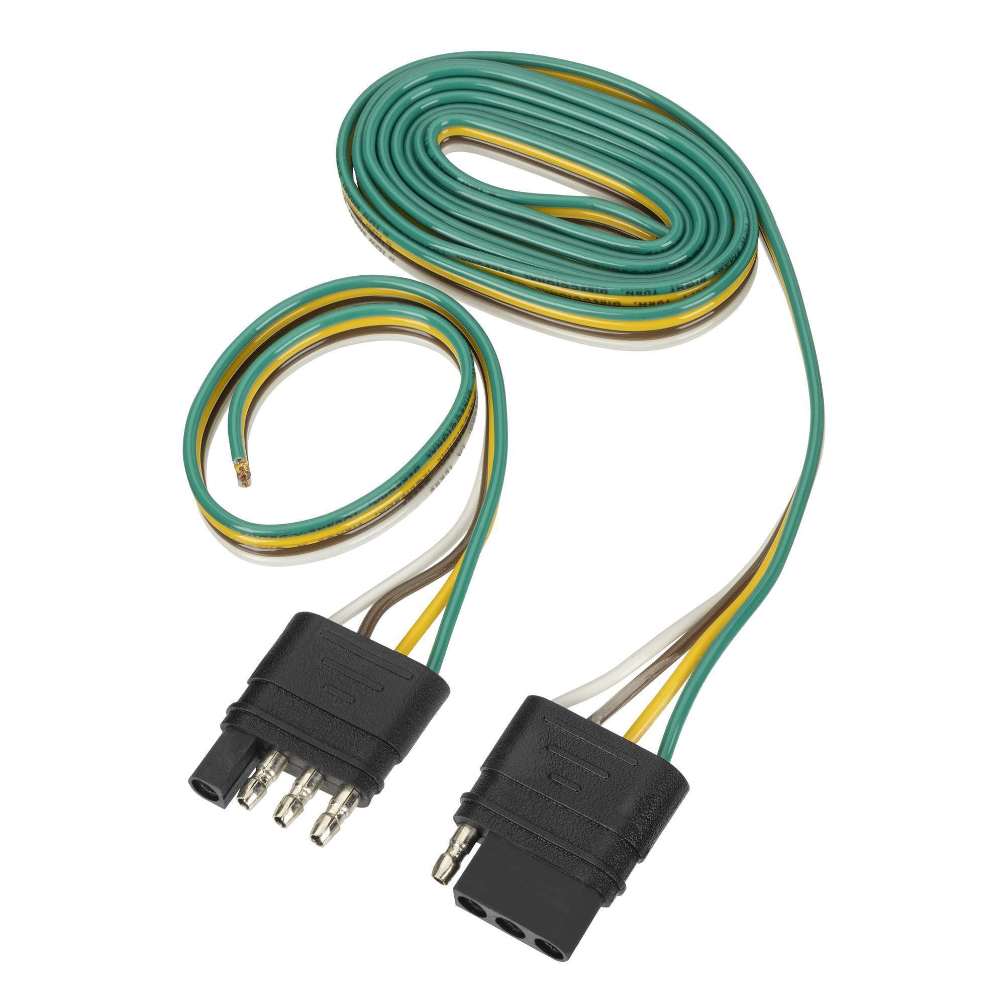 TowSmart, Connector 4 Wire Flat Set 48in. Vehicle, 12in. Trailer, Connection Location Trailer or Vehicle Side, Model# 9547